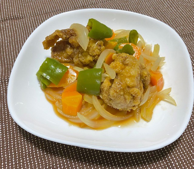 惣菜唐揚げで作る簡単酢鶏
