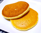 もっちり♪バナナ風味のホットケーキ