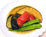 夏野菜のさっぱり揚げびたし