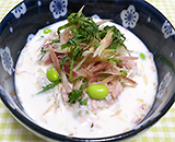 あっさり豆乳冷や汁風ごはん