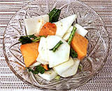 柿とかぶのサラダ