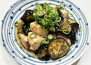 なすとささみのよだれ鶏風