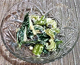 セロリときのこのマスタード炒め