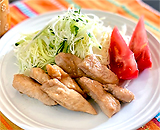 鶏むね肉の生姜焼き