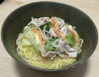 汁まで飲める！味噌ラーメン